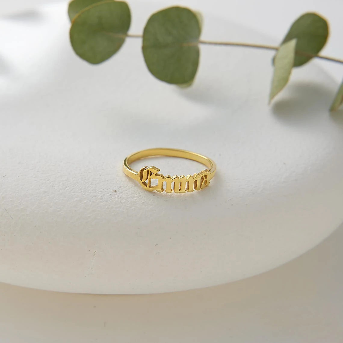 EMMA - Custom Name Ring - Personalized Ring