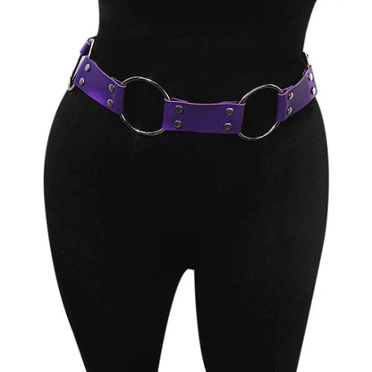 Multi color Gothic Punk Waist Belt