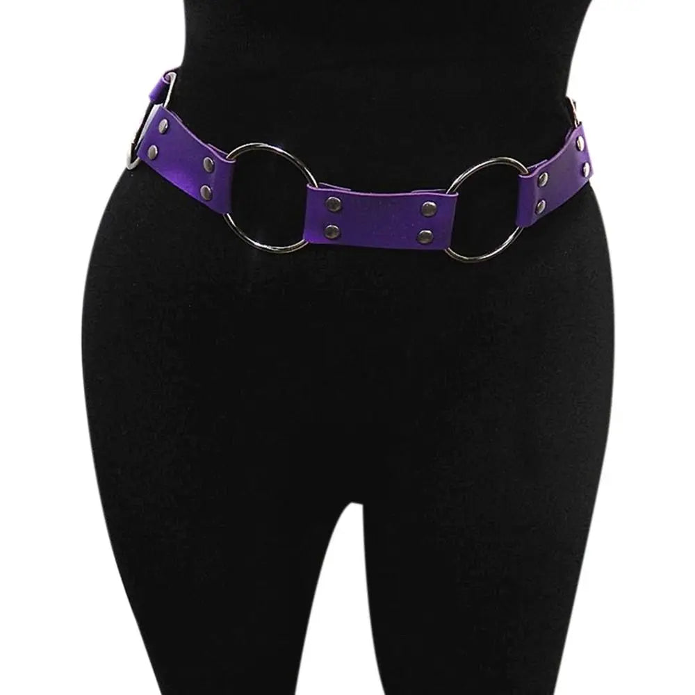 Multi color Gothic Punk Waist Belt