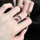 Hip Hop Gothic Punk Irregular Blade Opening Ring