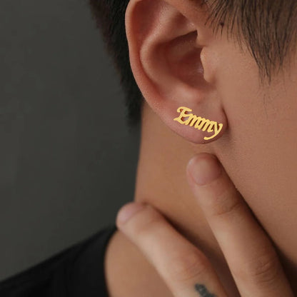 SUZIE - Personalized Name Earrings – Custom Name Jewelry, Gold Custom Earrings Gift for Her