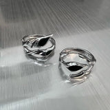 Hip Hop Gothic Punk Irregular Blade Opening Ring