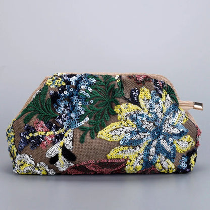 Floral Sequin Bag