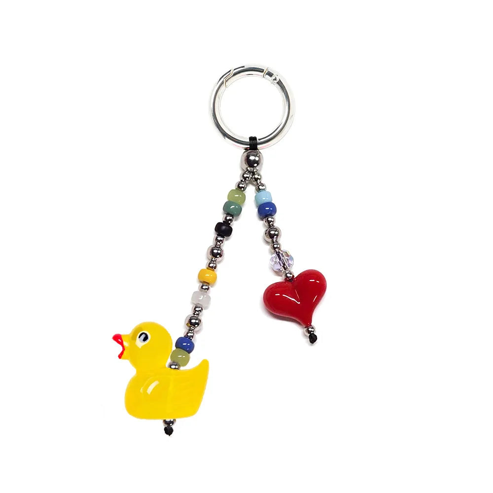 Y2K Hearts Keychain - Bag Charm