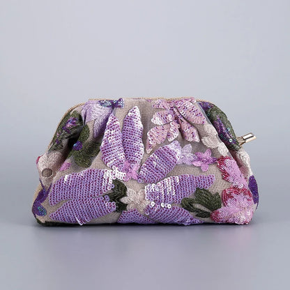 Floral Sequin Bag