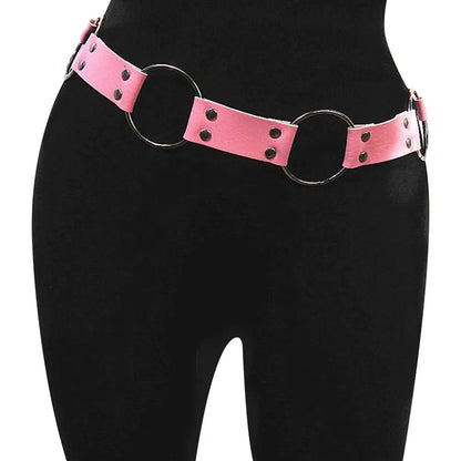 Multi color Gothic Punk Waist Belt