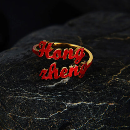 Atoztide Custom Name Jewelry Set Dripping Oil Necklace Bracelet Earring Personalized Stainless Steel for Women Birthday Gifts