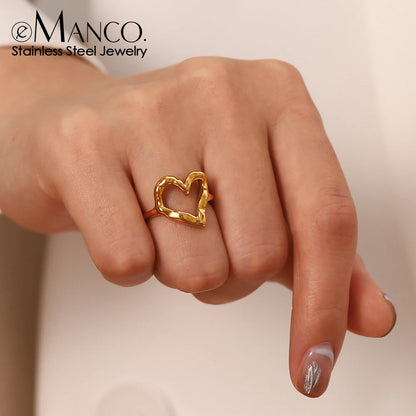 Openwork Heart Ring