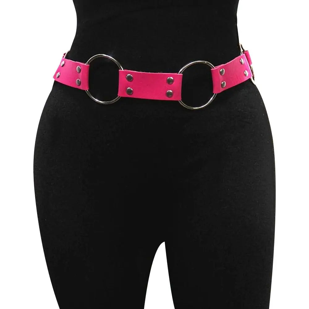 Multi color Gothic Punk Waist Belt