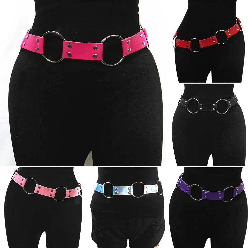 Multi color Gothic Punk Waist Belt