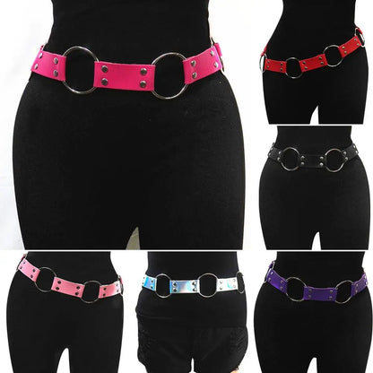 Multi color Gothic Punk Waist Belt