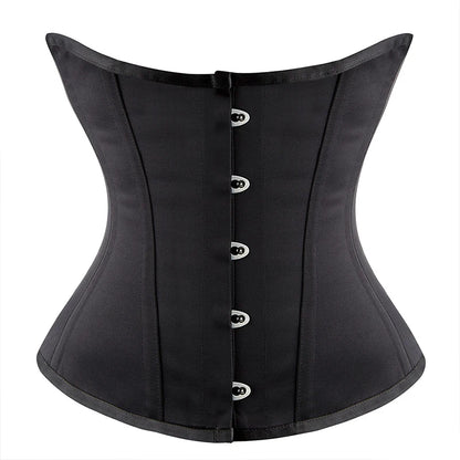 Women Underbust Corset Top Steel Bones Slimming Gothic Bustier Tops Waist Trainer Cincher Belts Black Outfits Steampunk Corset