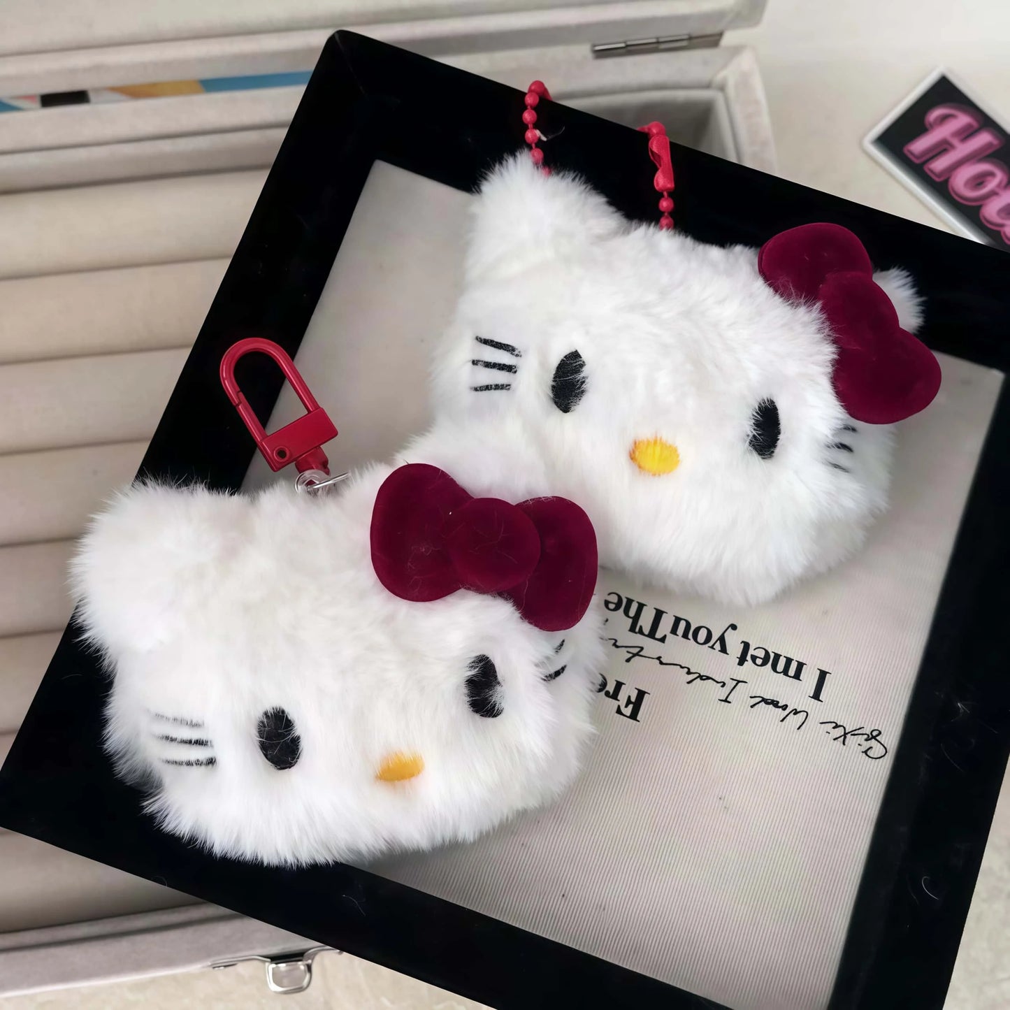 Kitty Plush Keychain Bag Charm