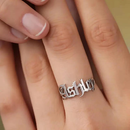 EMMA - Custom Name Ring - Personalized Ring