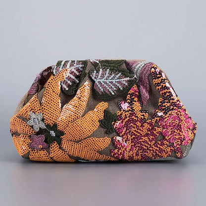 Floral Sequin Bag