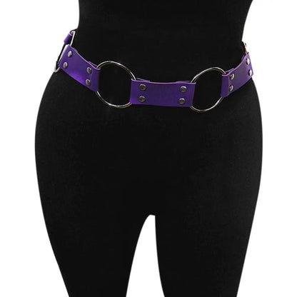 Multi color Gothic Punk Waist Belt
