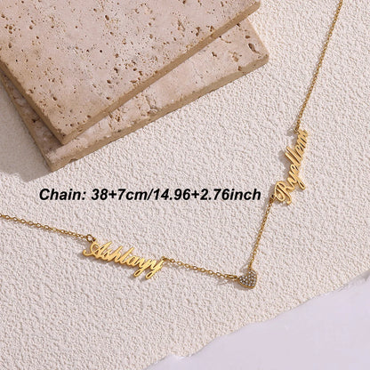 MOTHERS - Personalized Double Name Necklace