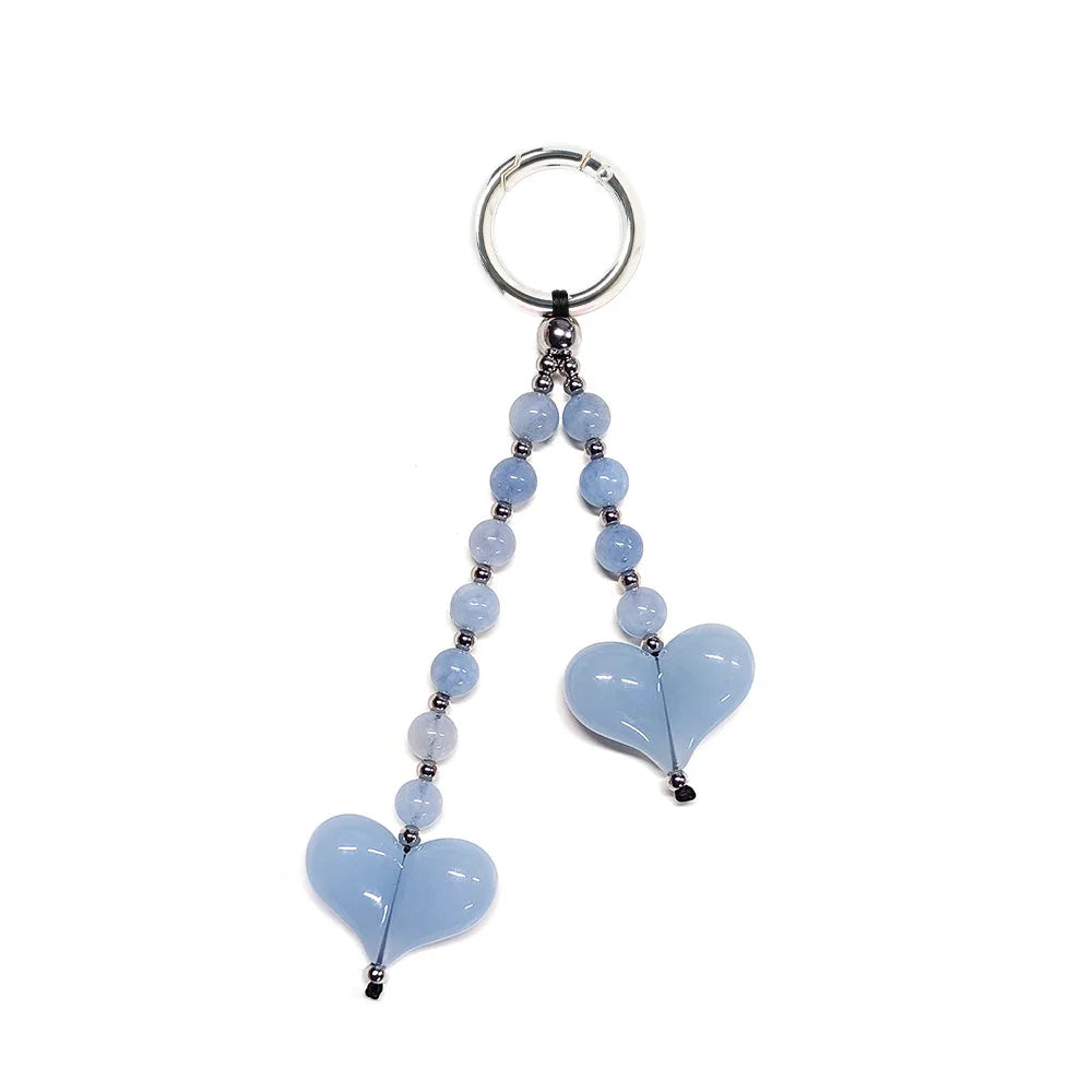 Y2K Hearts Keychain - Bag Charm