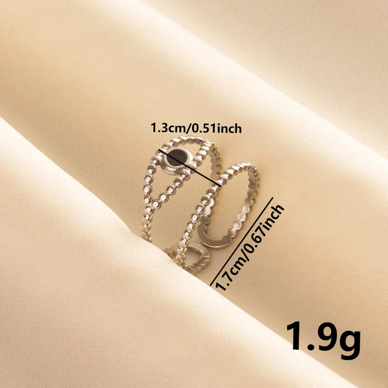 1/3pcs Youthway Vintage Evil Eye Rings For Women Aesthetic 18K Gold Plated Jewelry