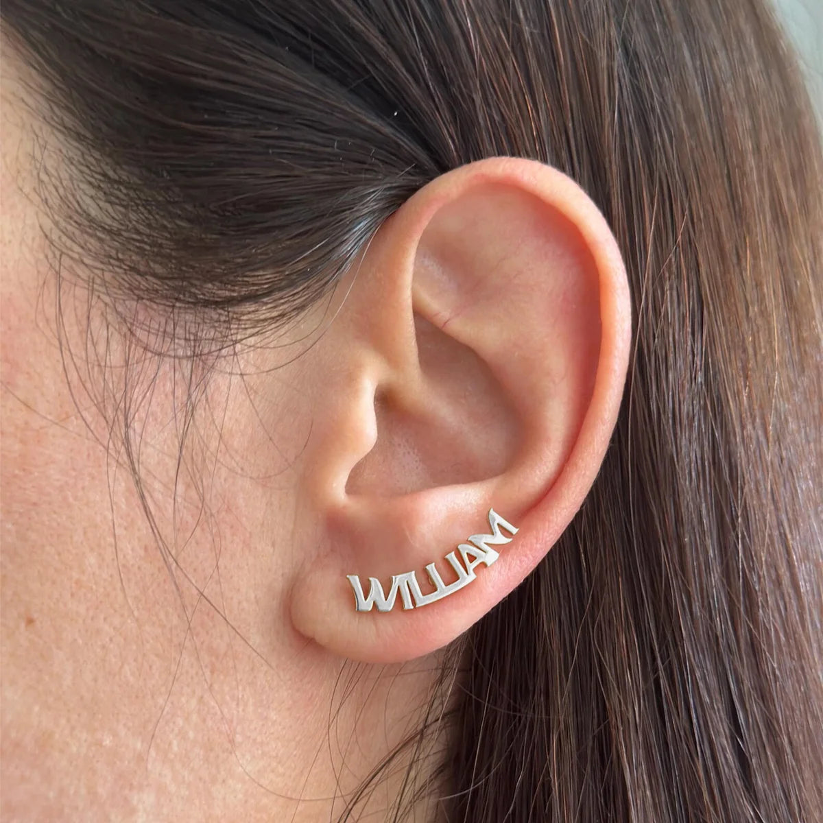 SUZIE - Personalized Name Earrings – Custom Name Jewelry, Gold Custom Earrings Gift for Her
