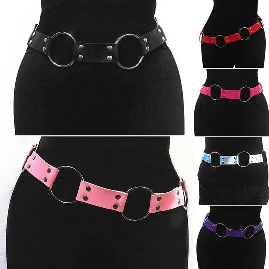 Multi color Gothic Punk Waist Belt