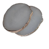 Natural resin agate coasters