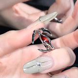 Hip Hop Gothic Punk Irregular Blade Opening Ring