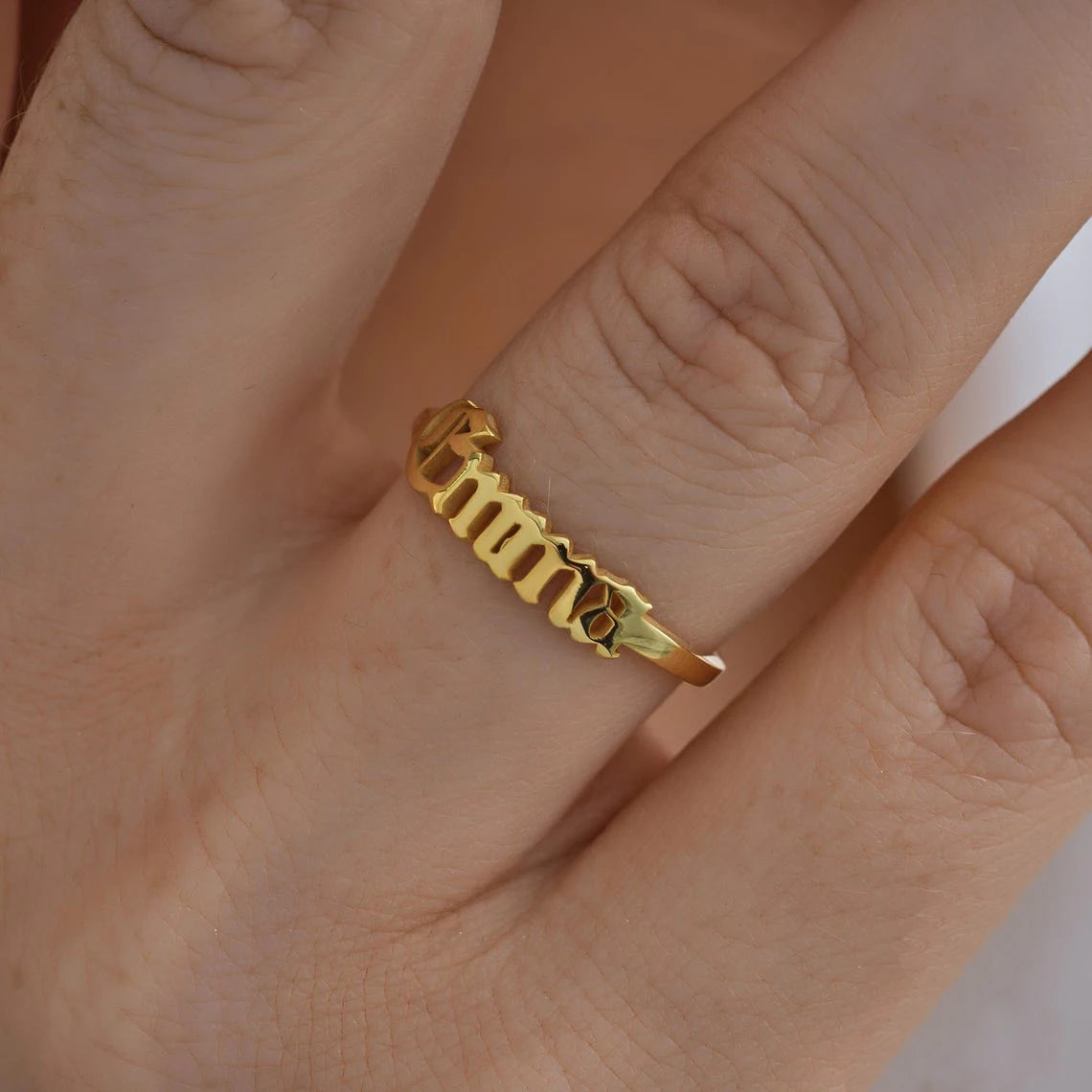 EMMA - Custom Name Ring - Personalized Ring