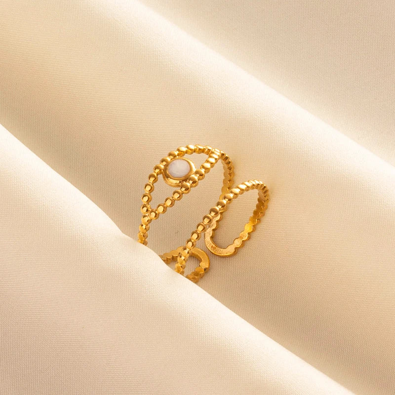 1/3pcs Youthway Vintage Evil Eye Rings For Women Aesthetic 18K Gold Plated Jewelry