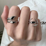Hip Hop Gothic Punk Irregular Blade Opening Ring