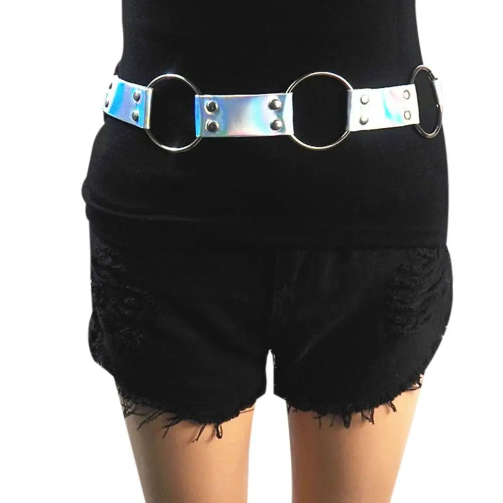 Multi color Gothic Punk Waist Belt