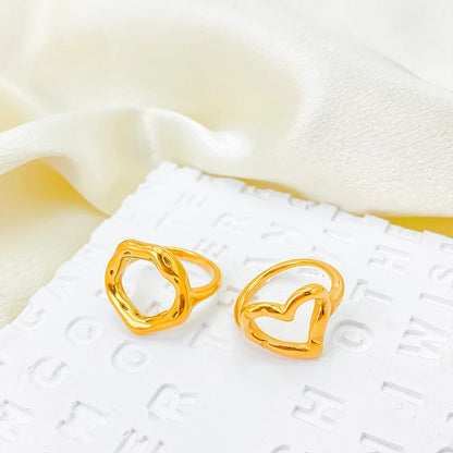 Openwork Heart Ring