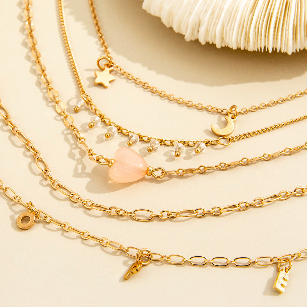 Star Moon Love Bracelet Set