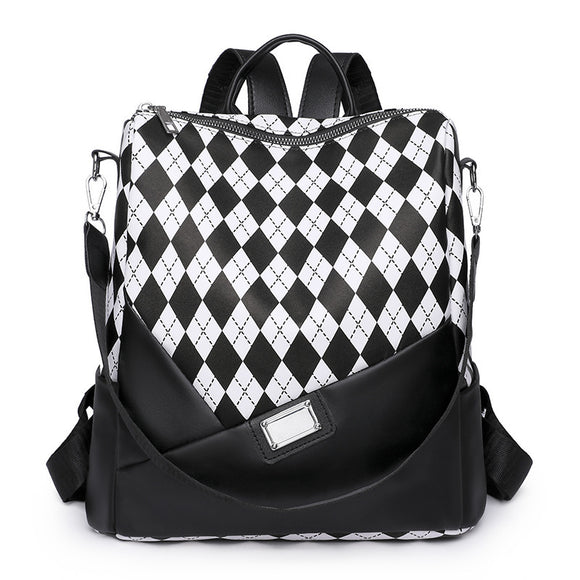 Klassischer karierter Rucksack