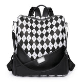 Klassischer karierter Rucksack
