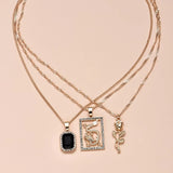 Black Dragon Necklace Set