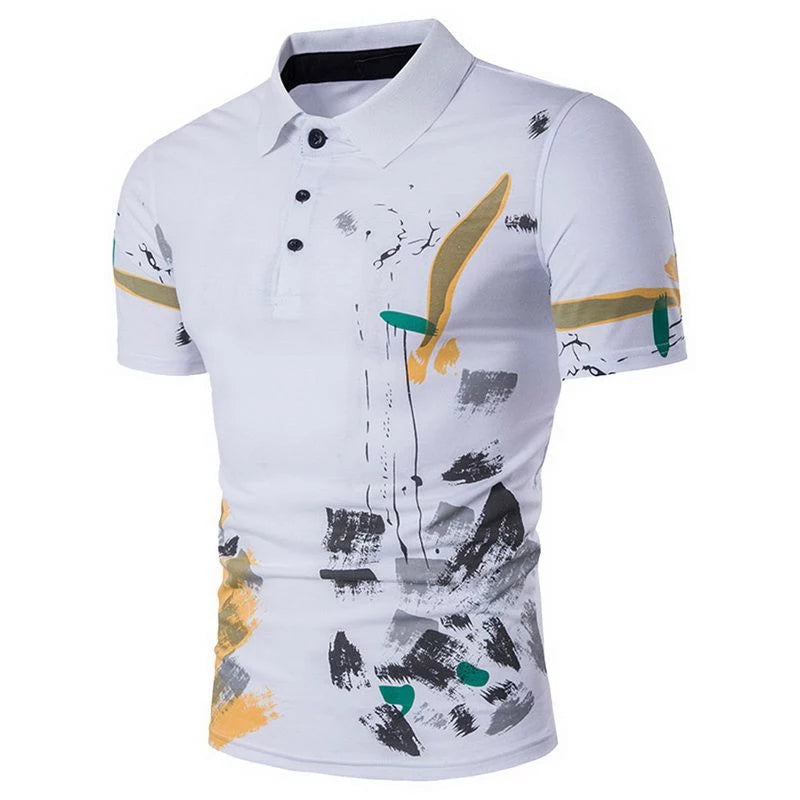 Spring Pattern Mens Shirt