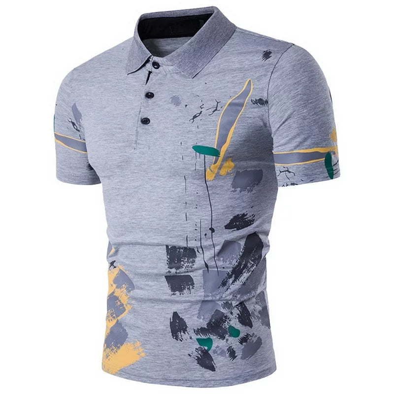 Spring Pattern Mens Shirt