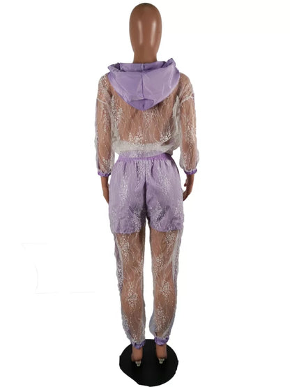 Purple Lace Bodysuit