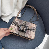 Rockin Faux Snake Skin Bag