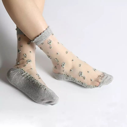 Soft Flowers Socks