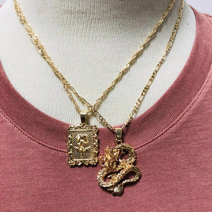 Rose&Dragon Necklace set
