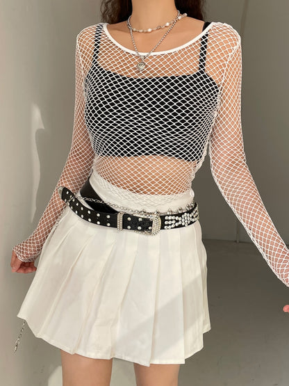 Fish Net Top Casual