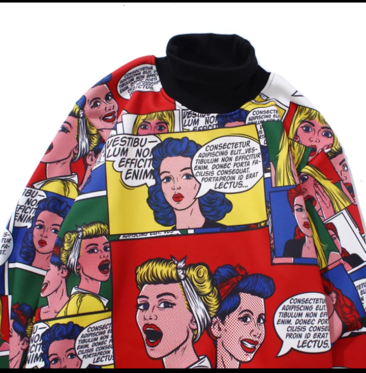 Comic Cartoon Long Sleeve