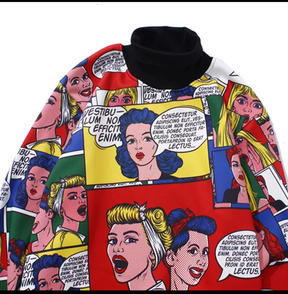 Comic Cartoon Long Sleeve