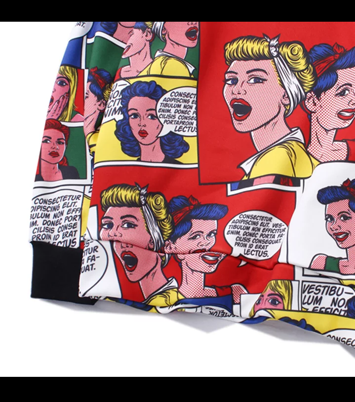 Comic Cartoon Long Sleeve