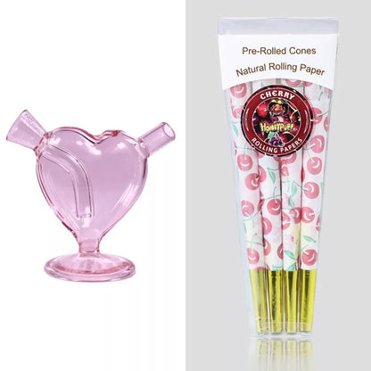 Herz-Glas-Bubbler
