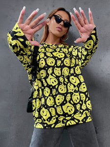 Yellow Smileys sweatshirt