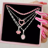 Pink Layered Necklace