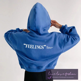 Feelings Crop Top Hoodie